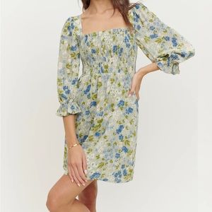 Reformation Zaria smocked mini